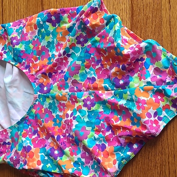 Anita Size 8 Colorful Floral Pattern Strapless Maternity Swimsuit - Picture 10 of 14